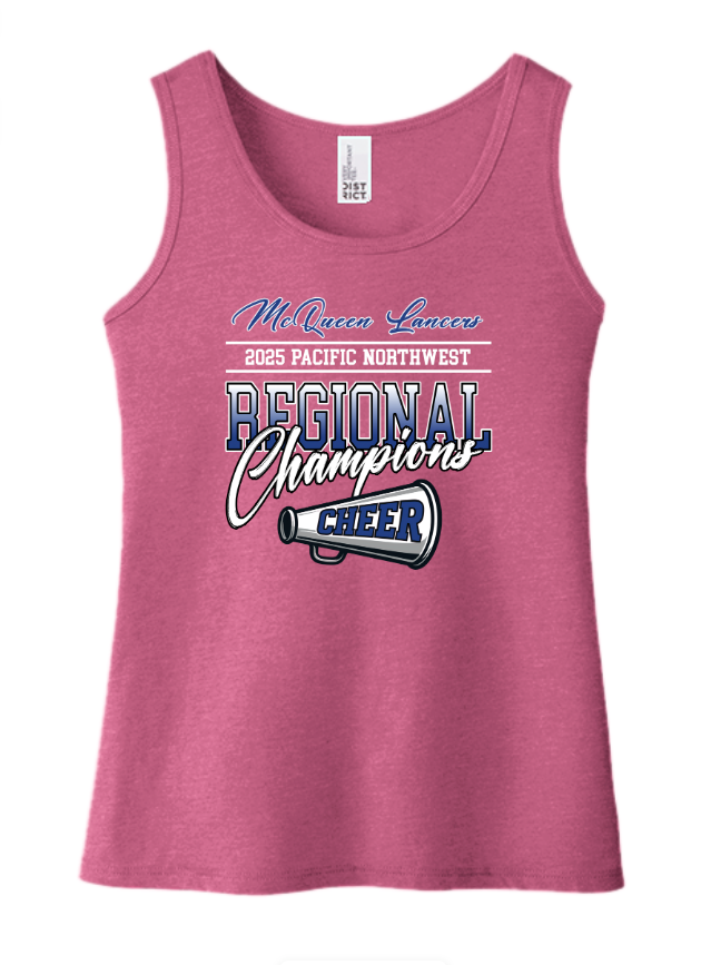 McQueen Cheer Champions - YOUTH Cotton Tank Top