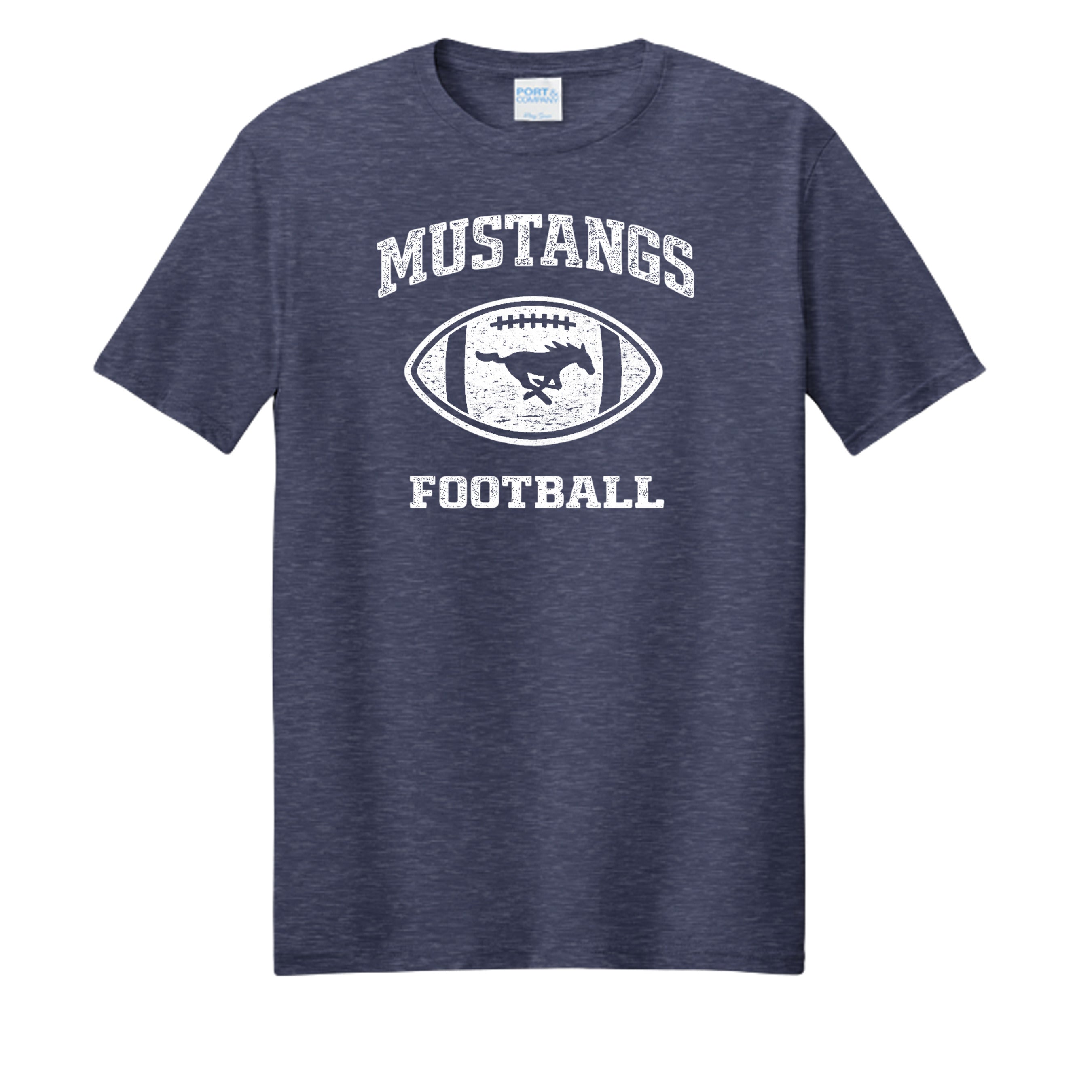 Team Navy Heather - PC455 - FRONT