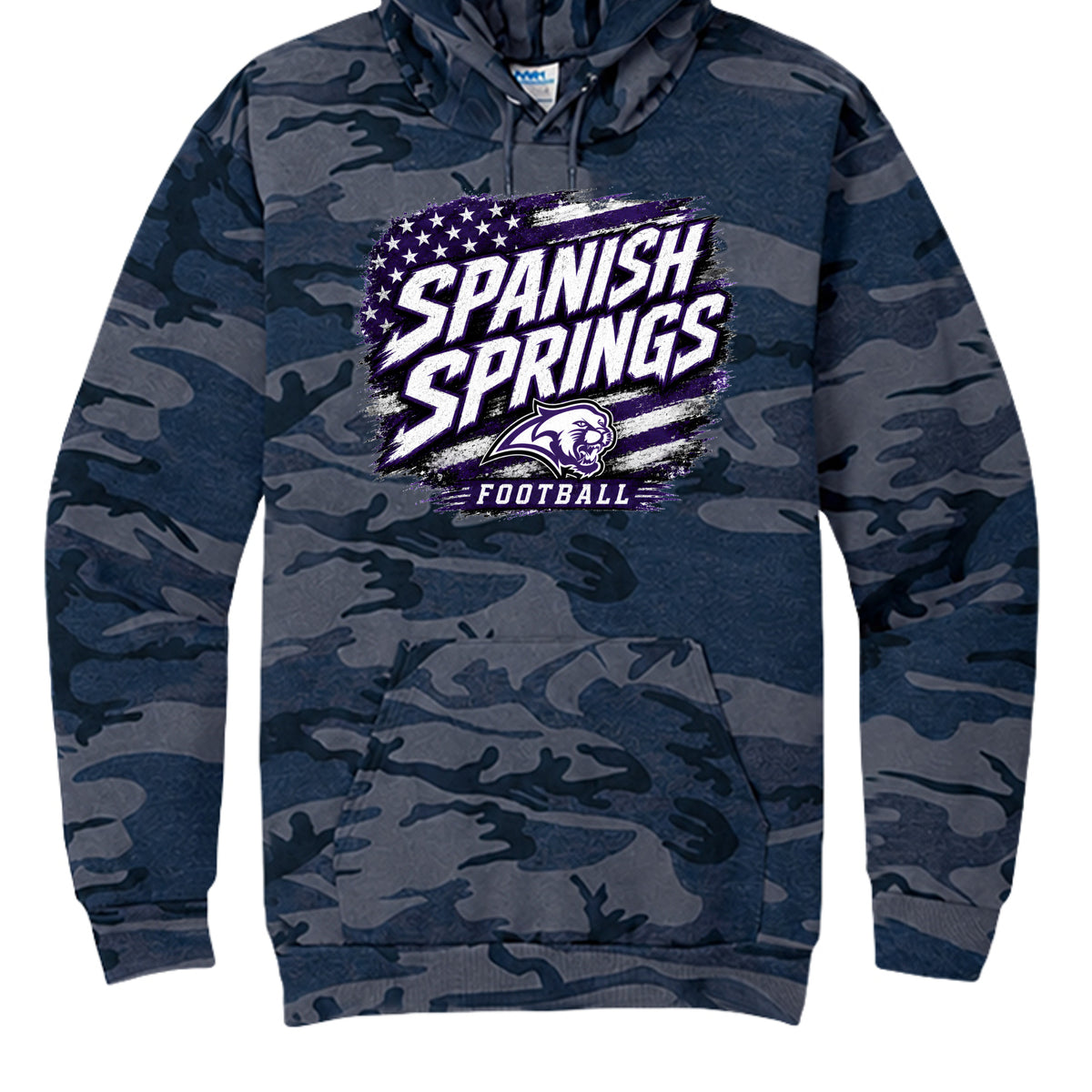 Heather Navy Camo - PC78HC - FRONT